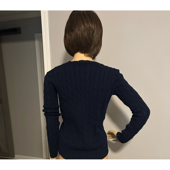 Polo by Ralph Lauren Navy Cable Knit Sweater - Picture 6 of 9